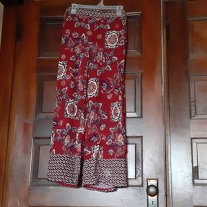 Floral print flowy pant